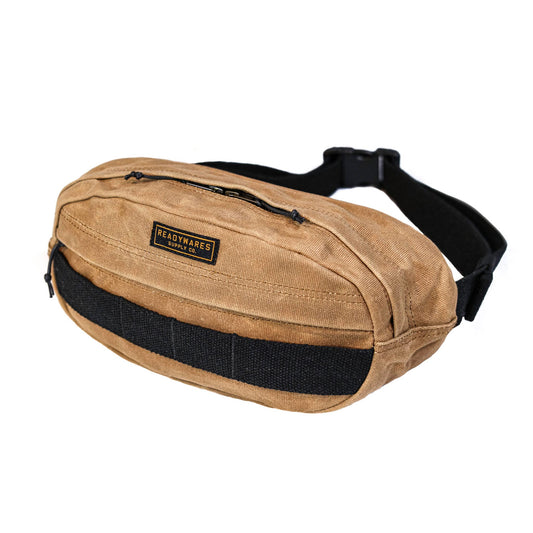 Readywares Waxed Canvas Sling, Large Fanny Pack, Outdoor Sport Hiking Travel Belt Bag, Waist Bag for Men, Large Fanny Packs for Women, Fanny Pack for Men