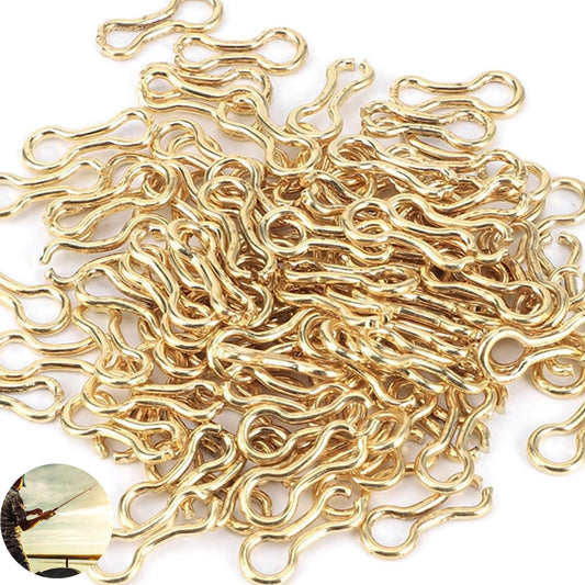 200 Pcs Sinker Wire Eye Fishing Weight Mold for Lead Weights - Fishing Lures Eyelet Stainless Steel Loops Eyelets Swivels Clip - Tackle Accessories