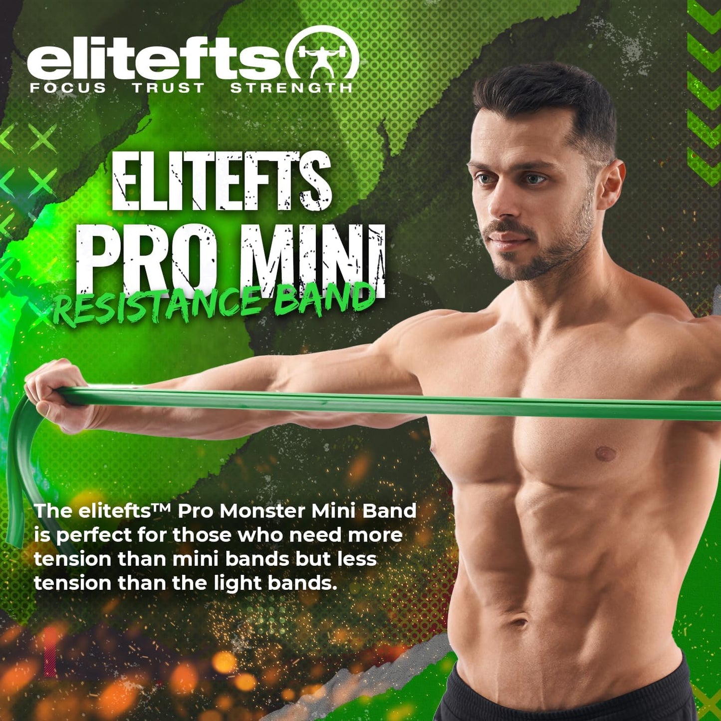 Pro Resistance Band for Core Stability & Flexibility - EliteFTS Portable & Joint-Friendly