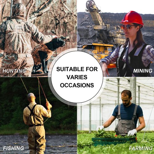 HotSrace Chest Fishing Waders for Men and Women, 3-plyer Nylon Waterproof Lightweight Waders with 4mm Neoprene Stockingfoot