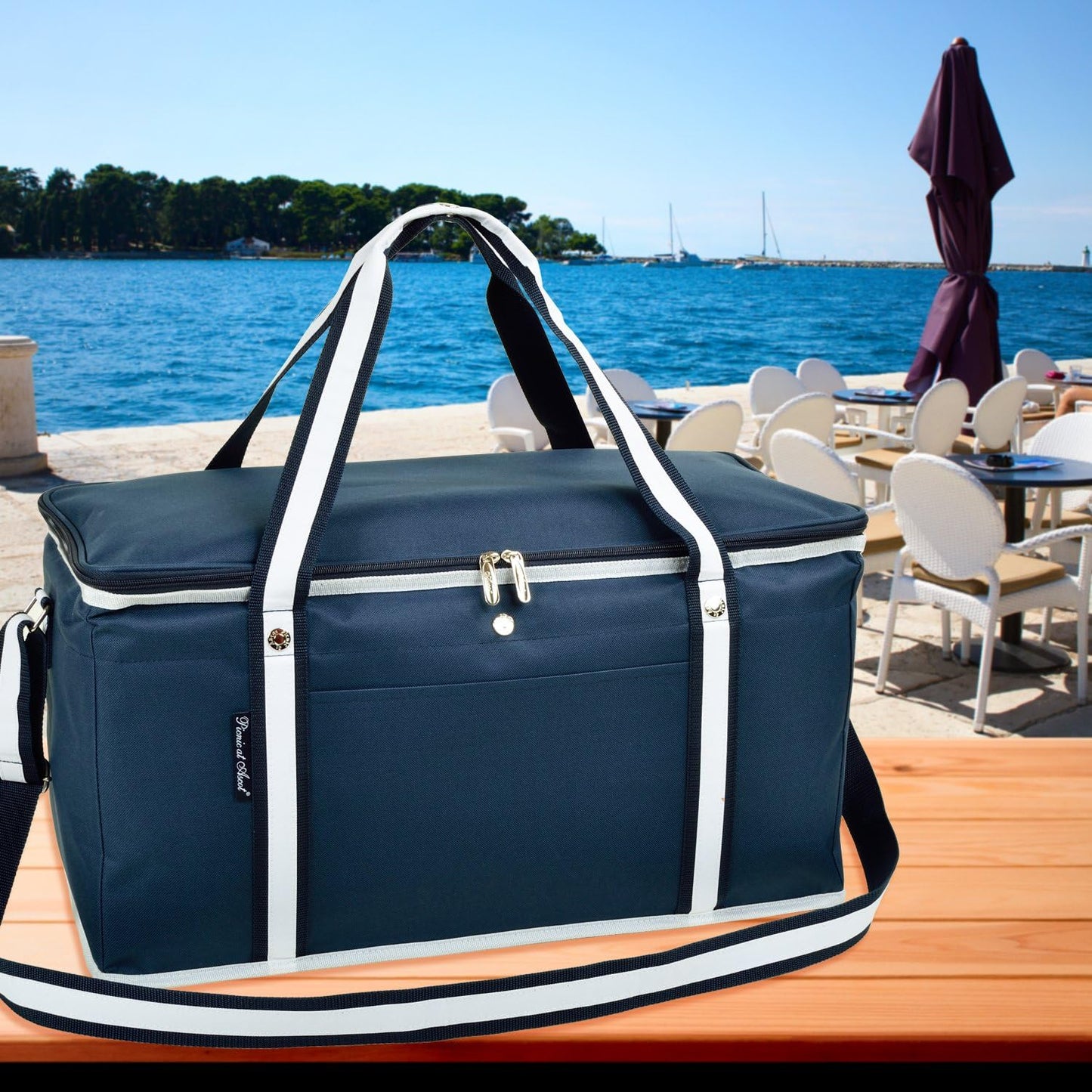 64 Can Leakproof Cooler - Collapsible Semi-Rigid Design for Outdoor Picnics | Picnic at Ascot