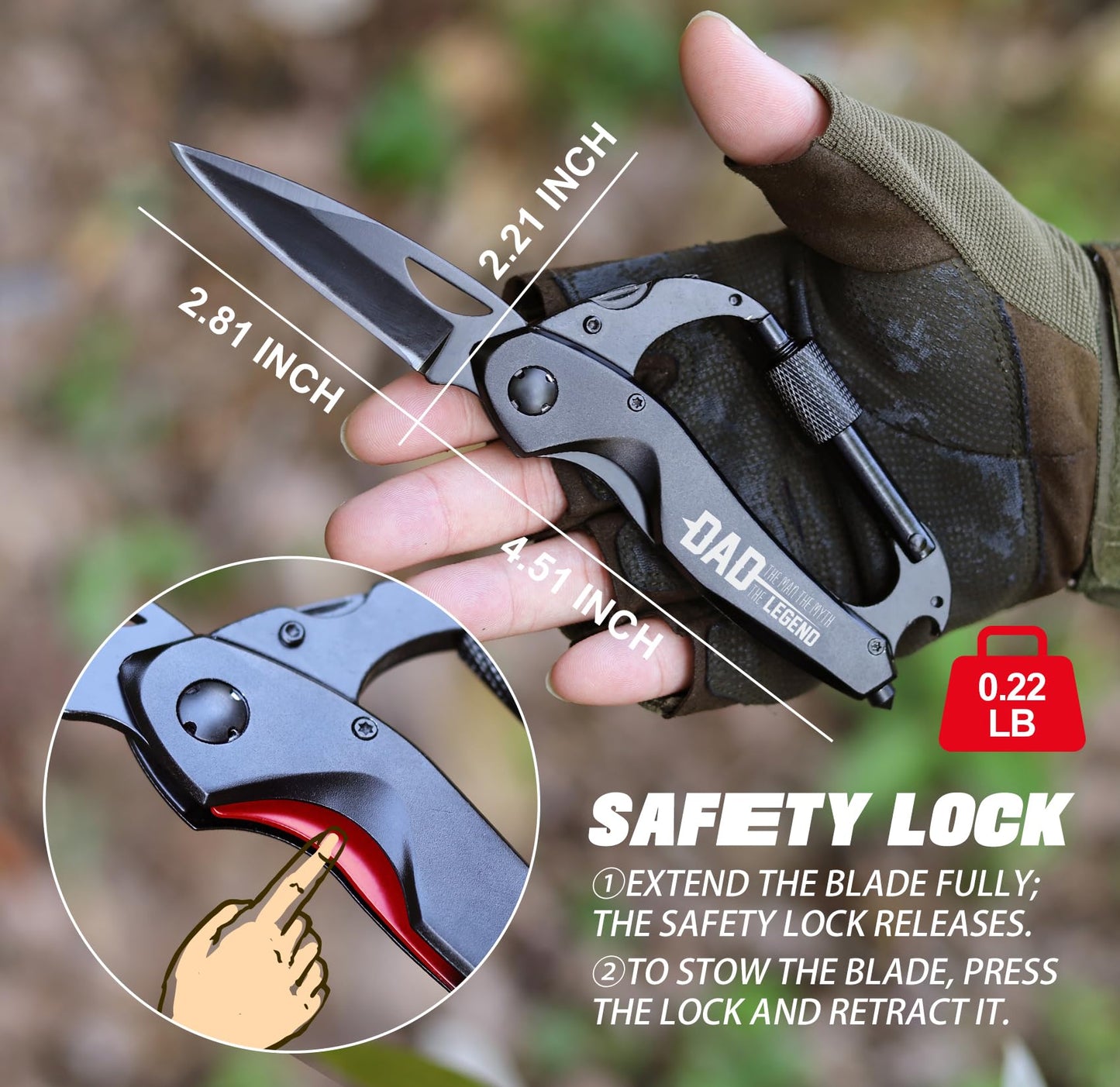 Fathers Day Dad Gifts - Gifts for Dad, Fathers Day Ideal Gift from Daughter, Wife, Son - Dads Birthday Gift for Husband, StepDad, Men - Christmas Dad's Present, Multitool