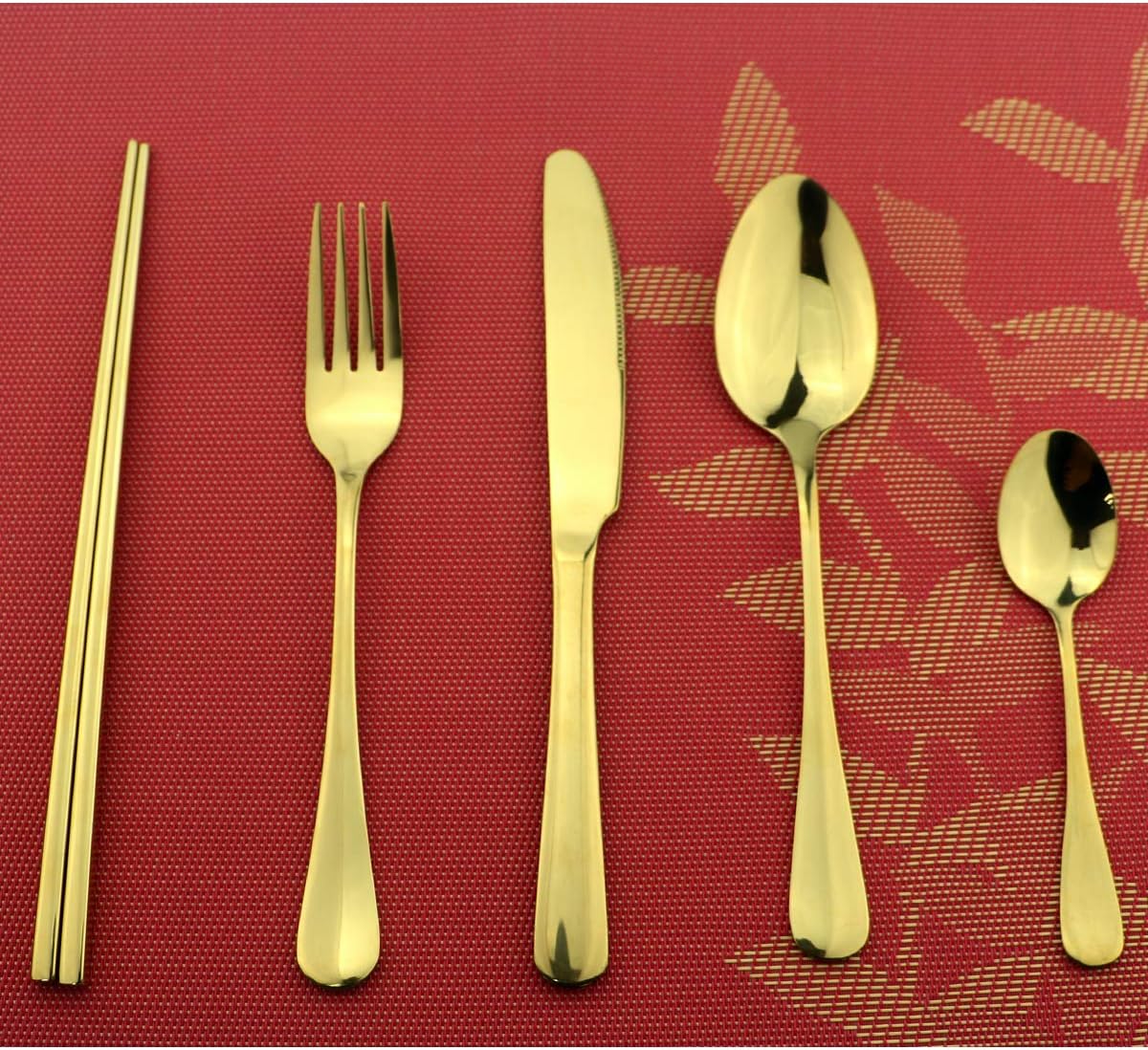 8 Pieces Stainless Steel Mirror Poblished Flatware Set Reusable Cutlery Set Travel Utensils Set with Straws for Camping Office or School Lunch,Dishwasher Safe (Rose Gold)