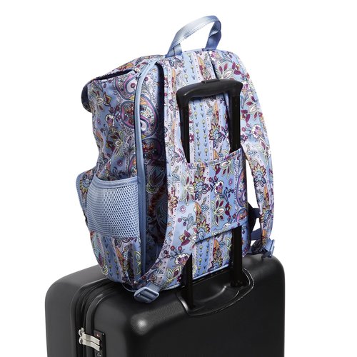 Vera Bradley Recycled Lighten Up Reactive Daytripper Commuter Backpack, Provence Paisley Stripes