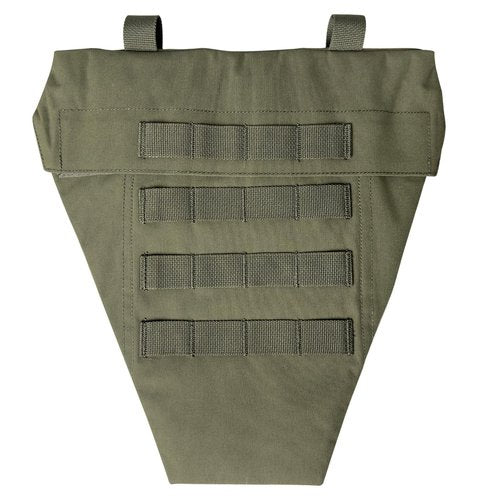 ULIONTAC Tactical Crotch Protective Panel - Lower Abdomen Platform Groin Protector 500D Nylon Molle Strap with Foam Inset Padding (RG)