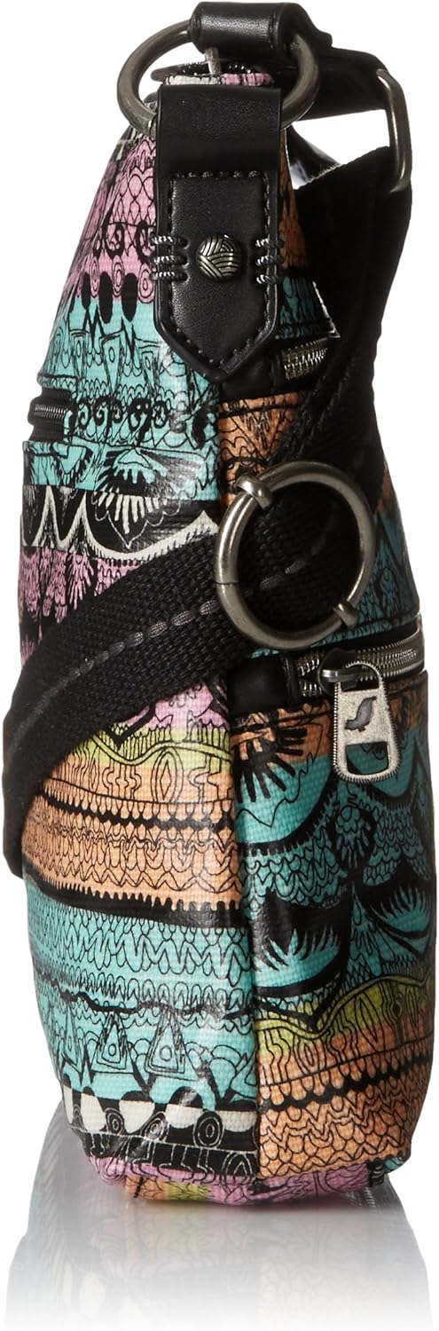 Sakroots Foldover Crossbody Purse - Women's Handbag For Everyday & Travel - Cross Body With Adjustable Shoulder Strap