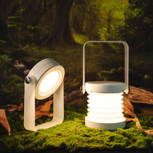 Waterproof Collapsible Rechargeable Camping Lantern , 4400mah Battery Powered Touch Light,Portable Emergency Flashlight,Foldable Travel Lamp Suitable for Outdoor, Camping, Tent,Office, Power Outages