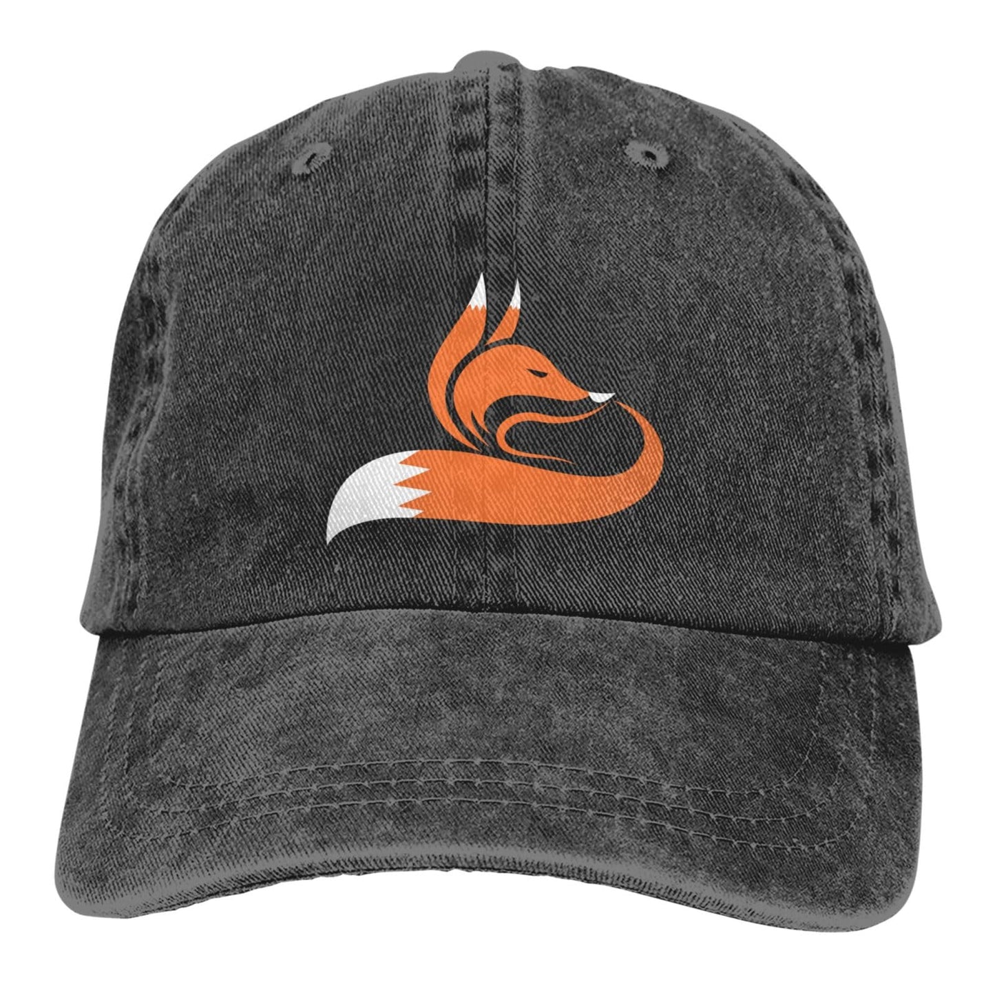 Fox Fashion Embroidered Hat for Men Women Cotton Dad Hat Baseball Cap Adjustable Unisex