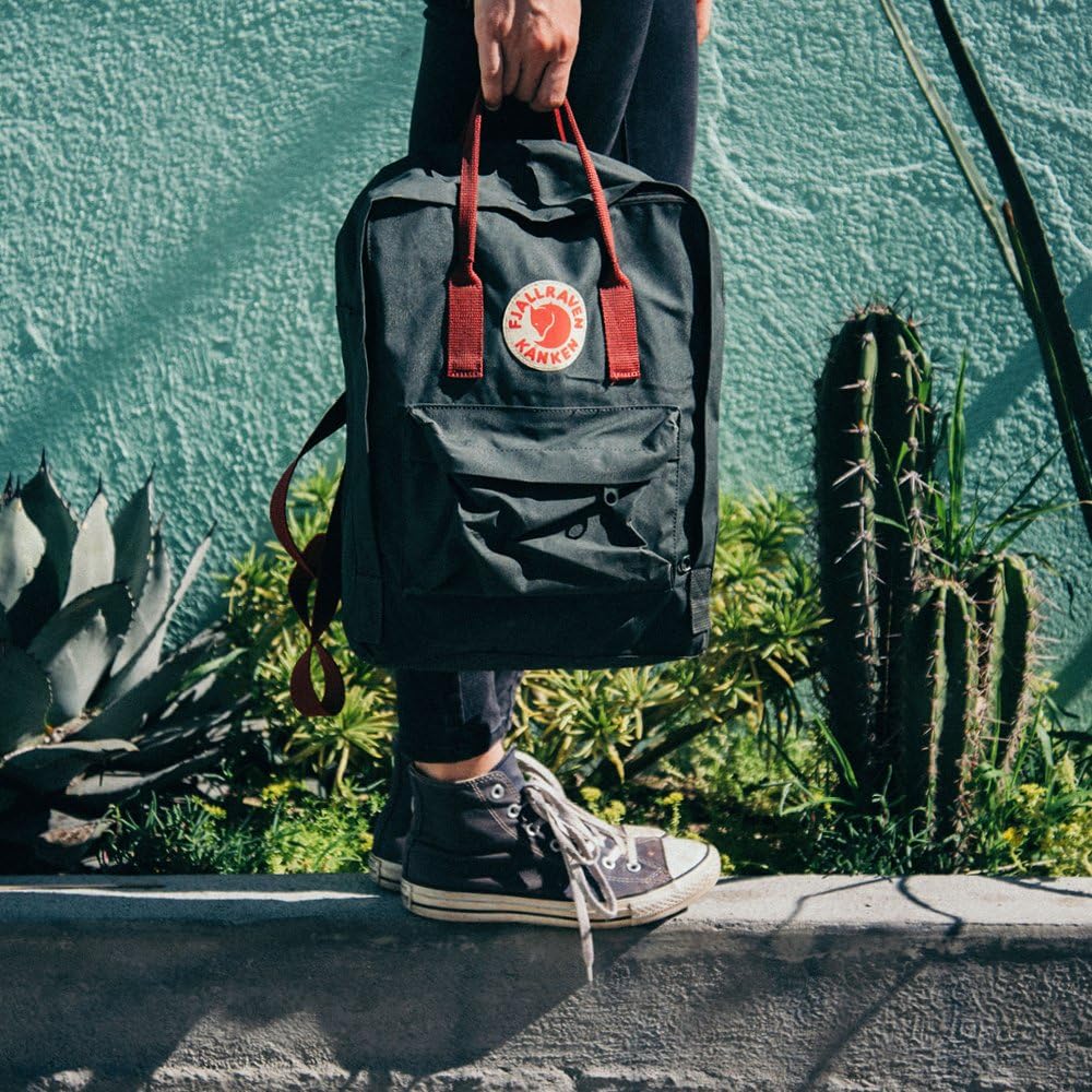 Fjällräven Kånken Backpack - Frost Green & Peach Pink - One Size, Durable & Stylish