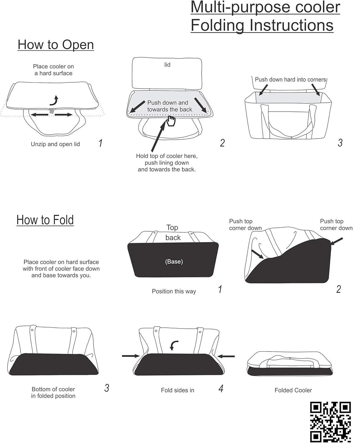 Picnic at Ascot 64 Can Capacity Semi Rigid Collapsible Leakproof Cooler- Designed & Quality Approved in The USA -2 Pack