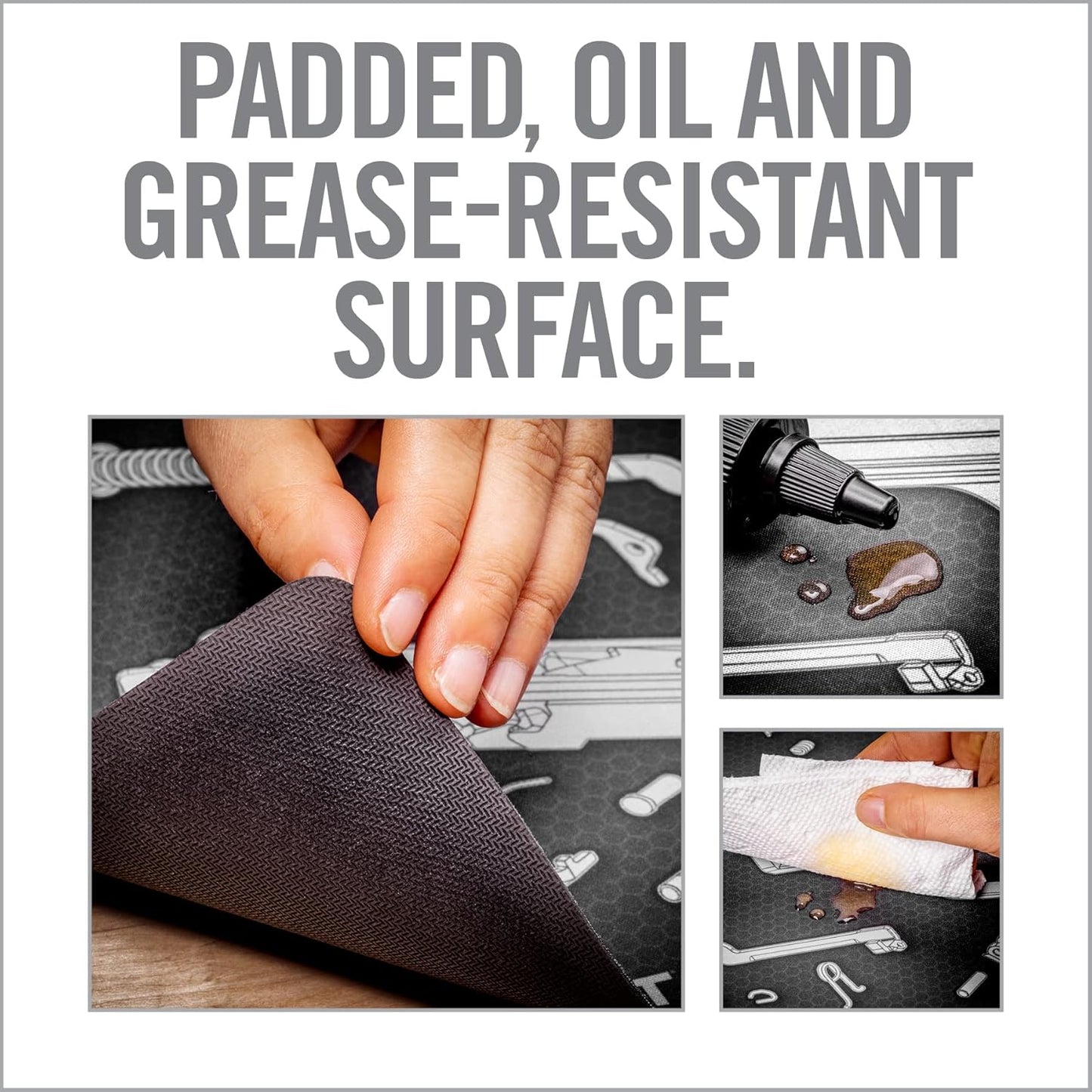 Real Avid Gun Cleaning Mat 19" x 16" with Magnetic Parts Tray | 1911, Glock, Smith & Wesson M&P or Sig Sauer P365 & P365XL (Choose Style Below)