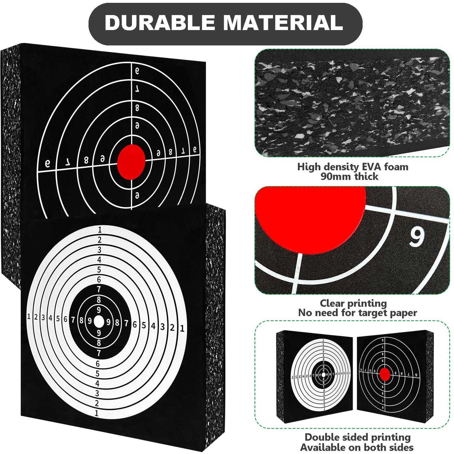Foam Archery Target, High-Density EVA Archery Targets for Backyard, Archery Target Block