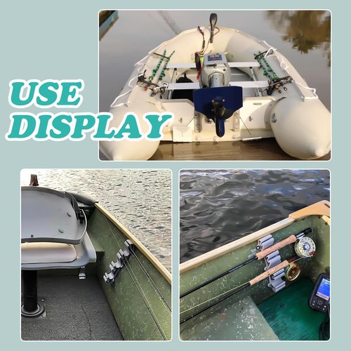 RunNico 2 pack Boating Vertical Fishing Rod Holders,Fishing Rod Holder,Boating Vertical Fishing Rod Rack for Storage,Fishing Pole Strap for Boat Deck