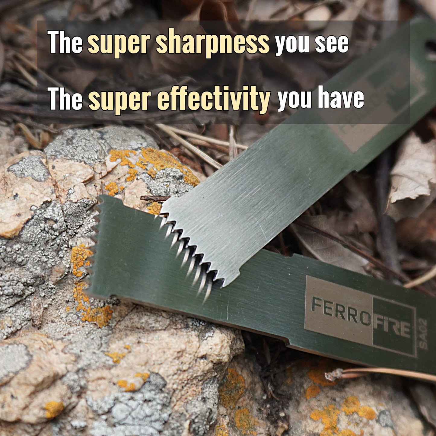 FERROFIRE FS384 Classic Ferro Rod Fire Starter with 3/8 Inch x 4 Inch Ferrocerium Rod Magnesium Flint and Steel Ferro Rod Striker 550 Paracord Lanyard Handle for Camping Emergency Survival Hiking BBQ