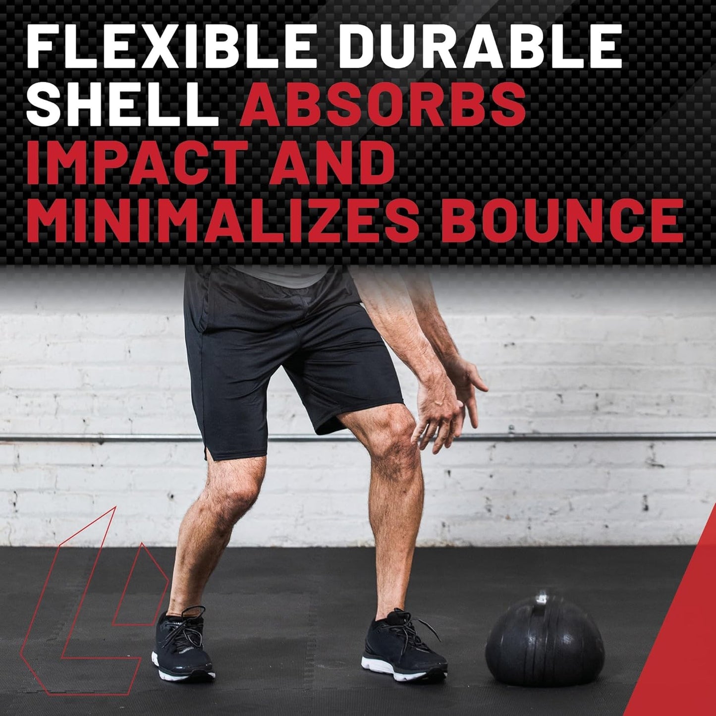 Weighted Slam Ball for Home Gym & HIIT - Lifeline Fitness Easy Grip 10 lb