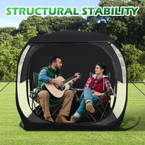 WORKOOT Sports Pod, Bubble Tent, Clear Tent, Pop Up Shelter, with UV Protection, Fiberglass Frame, Weather-Resistant Fabric & Carry Bag for Camping, Sports & Other Outdoor Activities (Medium)