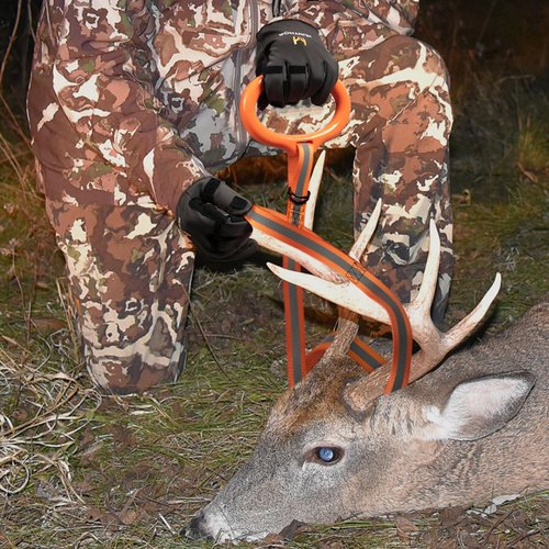 Hunthor Deer Drag with Wider High-Strength Handle, 6.3ft Rope for Deer Hunting, 1100lbs Load Capacity, Hunting Accessories for Big and Small Game