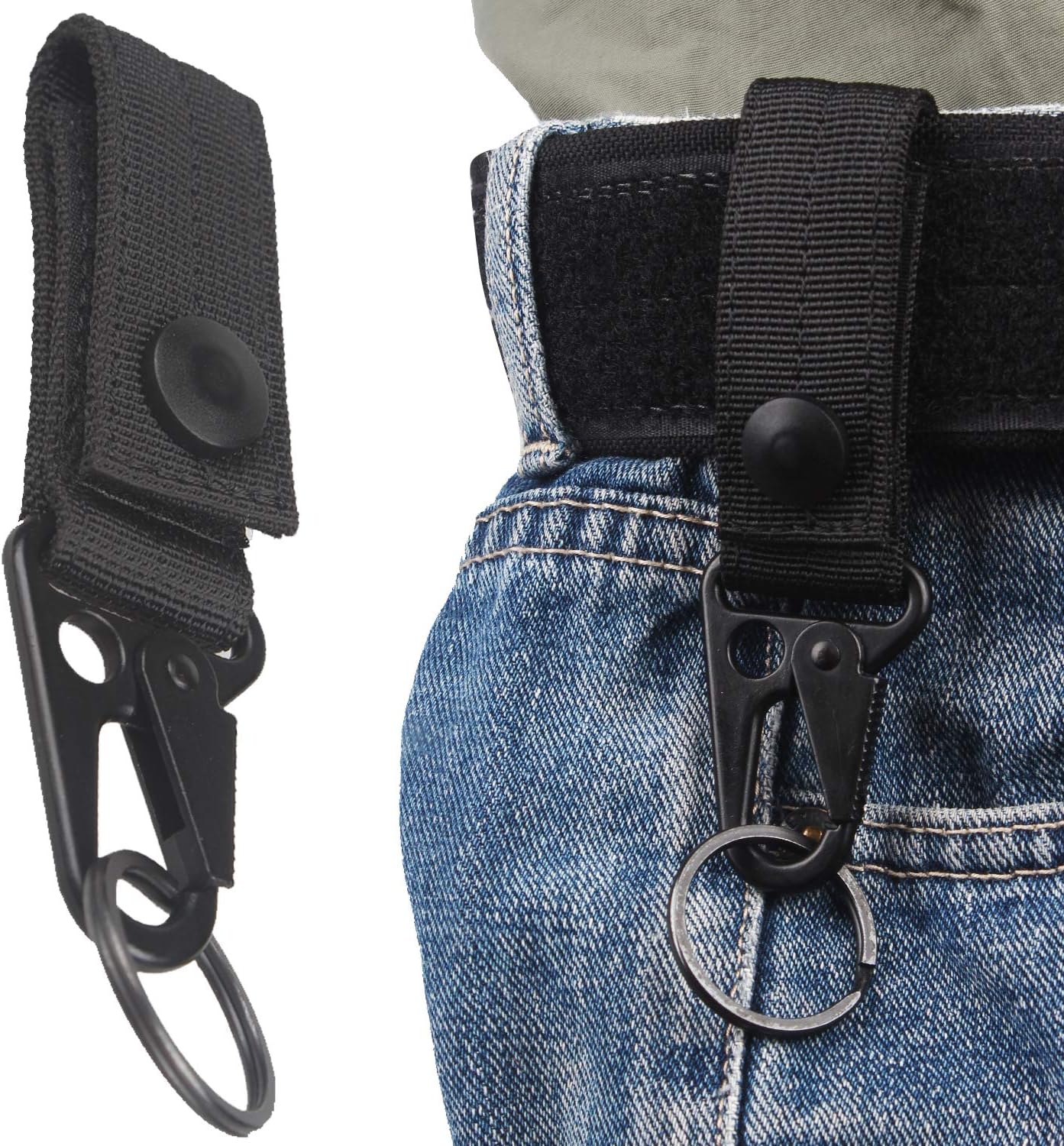 XTACER Tactical Molle Key Ring Gear Key Keeper Keychain