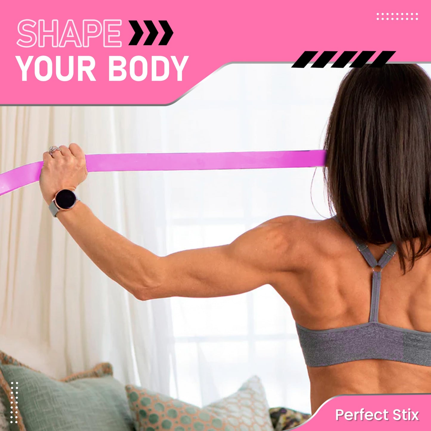 Peak Performance Resistance Loop Exercise Bands with Workout Videos. 5 PCs Latex Exercise Bands. 5 Bands All Pink Elastic Bands with Pink Carrying Bag.Includes Video demonstrations