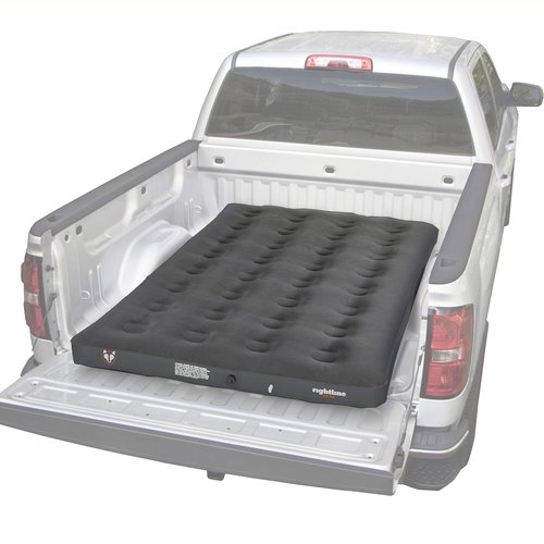 Napier Backroadz Truck Tent, Grey/Green, Full Size Short Bed (5.5'-5.8') & Rightline Gear Truck Bed Air Mattress with Built-in Pump, 5 to 6 Foot Bed
