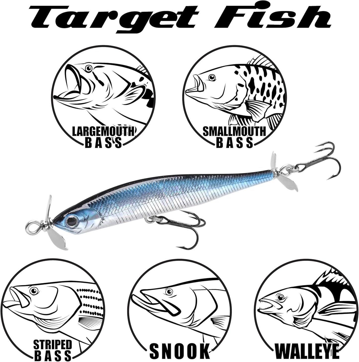 LUCKY CRAFT Screw Pointer 80, Freshwater Bass Fishing Lure, Jerkbait, Smallmouth, Walleye, Sinking, Tournament Winning, Spy Bait, Fishing Gear, Fishing Accessories, Tackle