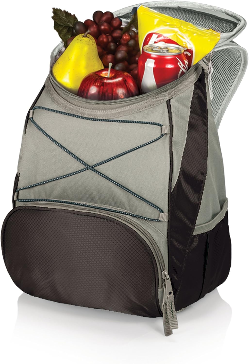 ONIVA - a Picnic Time brand PTX Backpack Cooler, Soft Cooler Backpack, Insulated Lunch Bag, (Black with Gray Accents)
