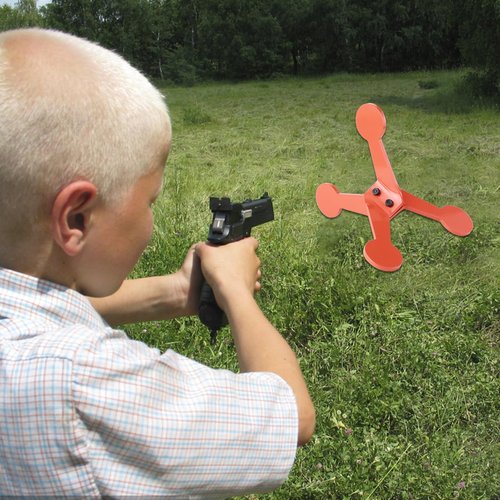 Outran Steel Auto Reset Walking Metal Shooting Target for Airgun Hunting Training, Airsoft Rimfire Pellet BB Gun Pistol