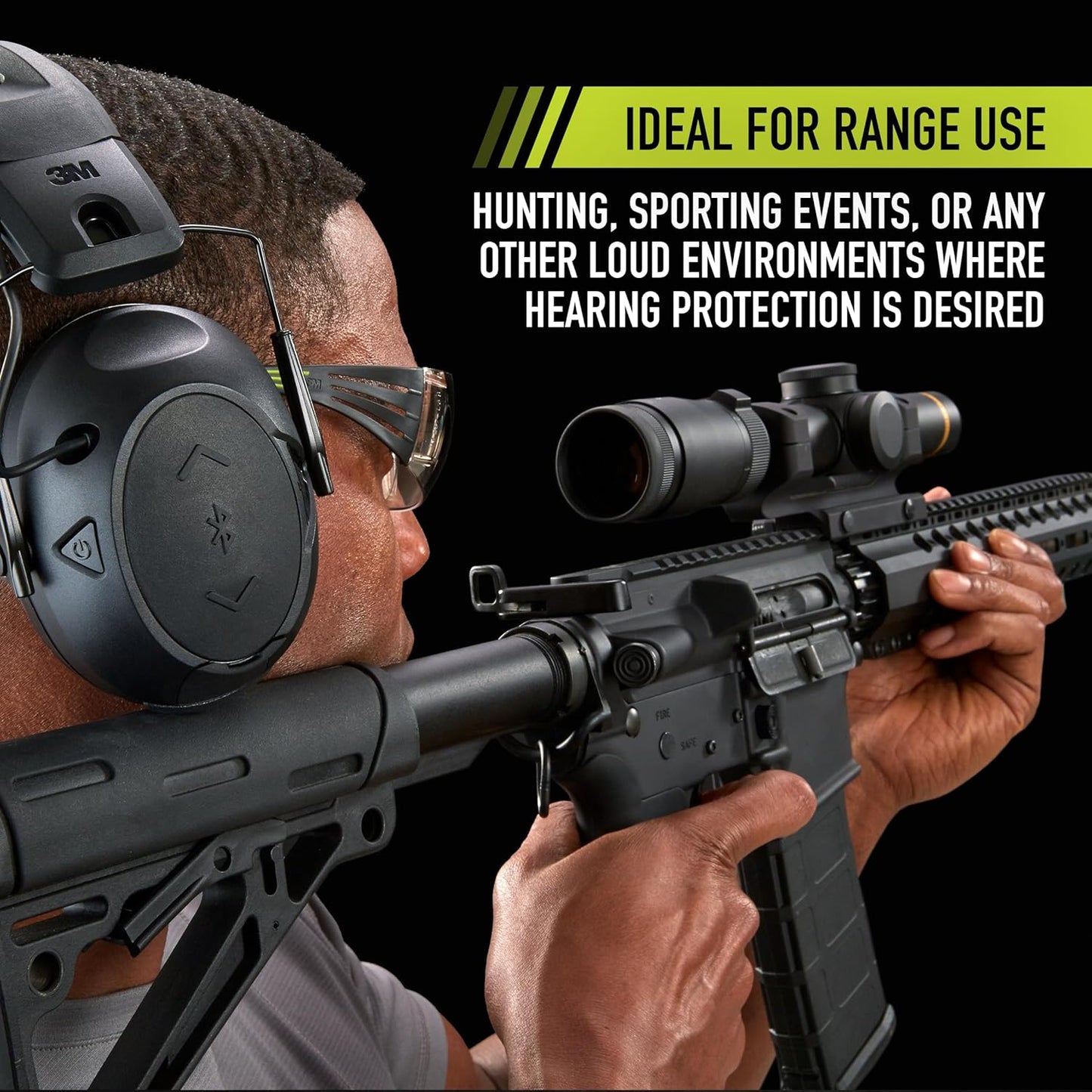 Peltor Sport Tac 500, Black, One Size