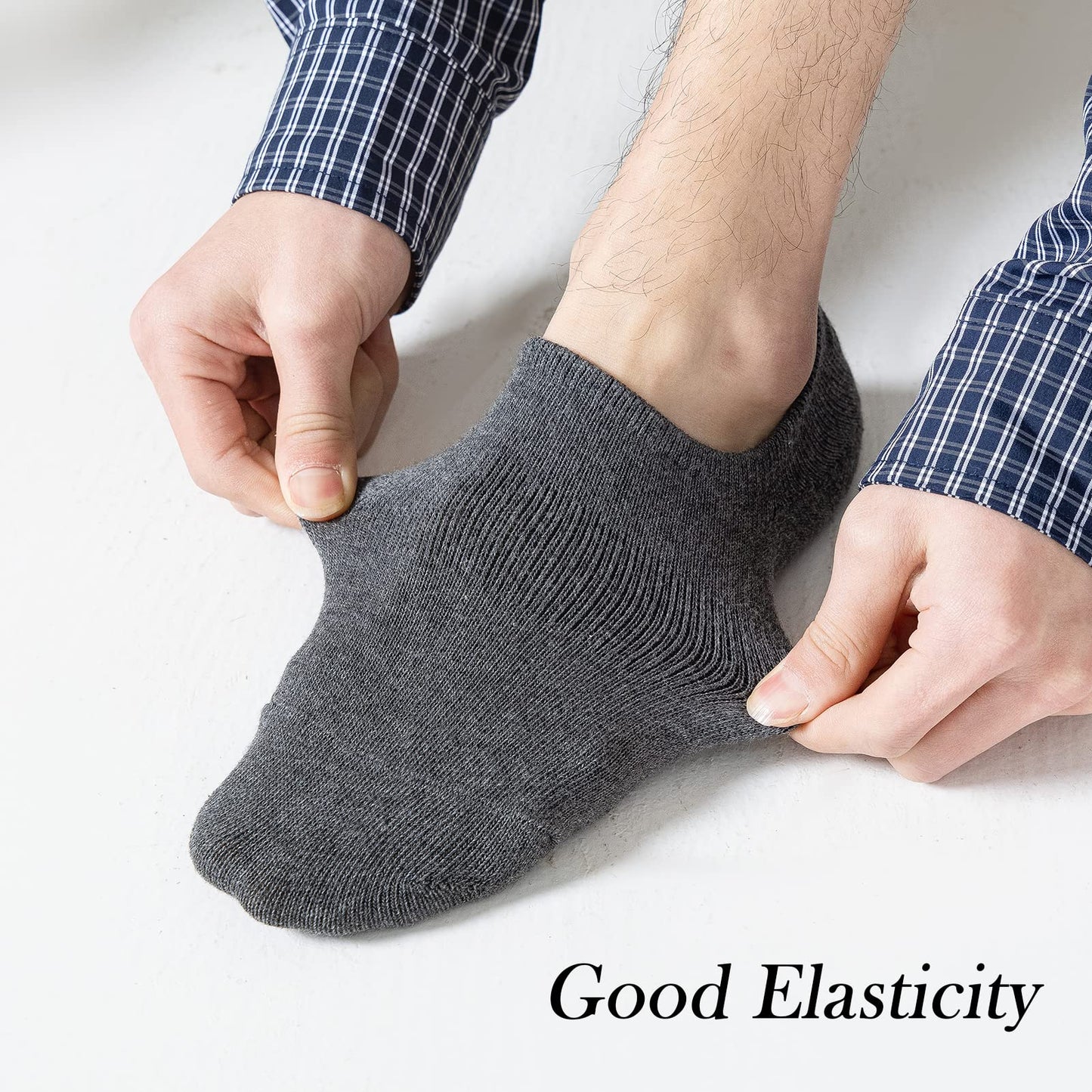 JORMATT 6 Pairs Mens & Women No Show Socks Non-Slip, Athletic Sneaker Cotton Invisible Low Cut Socks for Mens Shoe Size 6-10