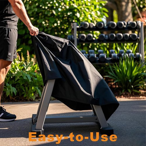 VeyoStories A Frame Dumbbell Rack Cover Outdoor, OWeight Rack Cover, Dustproof & Waterproof - Designed for the 5 Tier A-Frame Dumbbell Set Rack & Weight Rack in a Home Gym. (Cover Only)