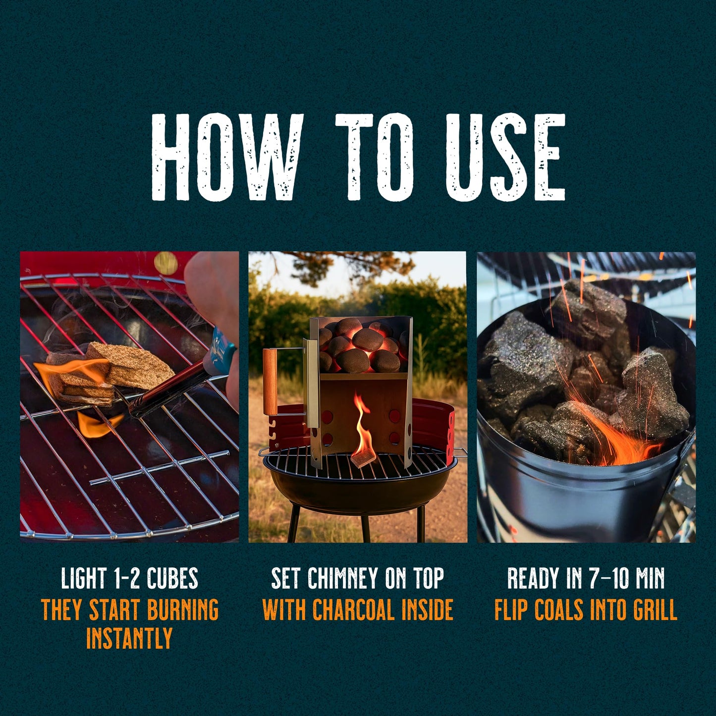 Fire Starter Cubes, 32 pcs - Easy BBQ Ignition - Natural, Waterproof & Odorless Firestarter Squares for Campfire, Charcoal Grill, Outdoor Fire Pit, Wood Stove, Fireplace, Logs - Camping Essentials