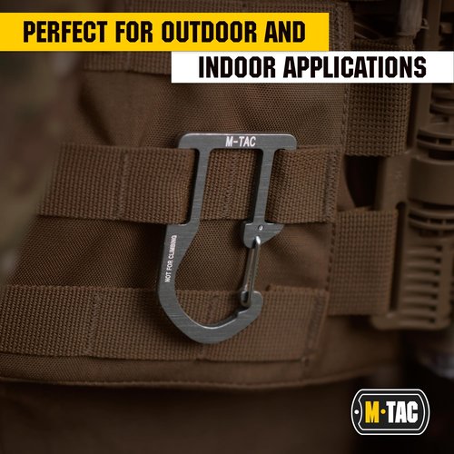 M-Tac Carabiner Clip Molle Compatible Snap Hook for Tactical Vest Backpack D-Ring