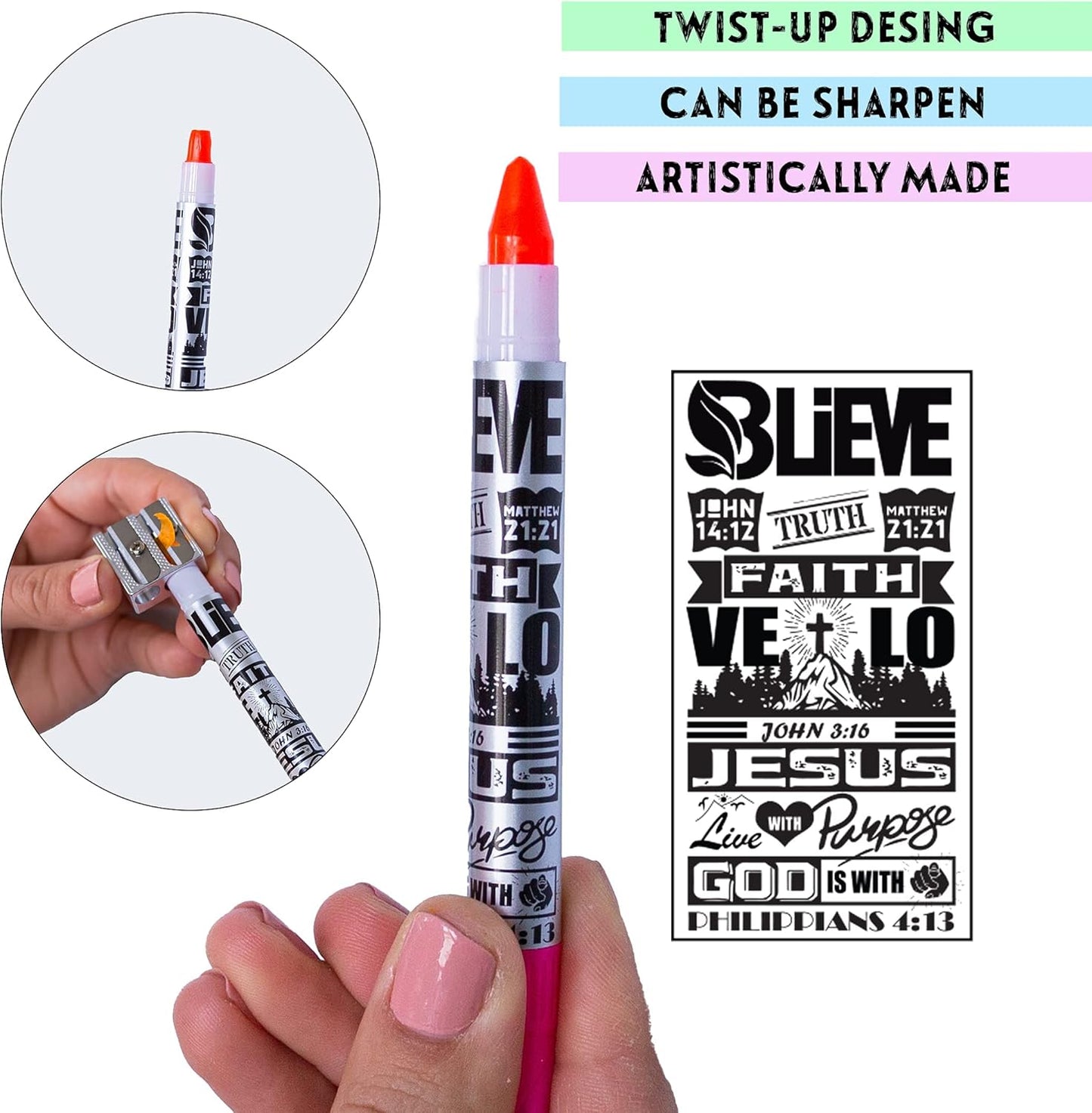BLIEVE - Aesthetic Highlighters and Gel Pens With Soft Ink And Tip, Bible Highlighters and Pens No Bleed, Dry Fast Easy to Hold, for Bible Journaling Planner School Supplies (Pastel)