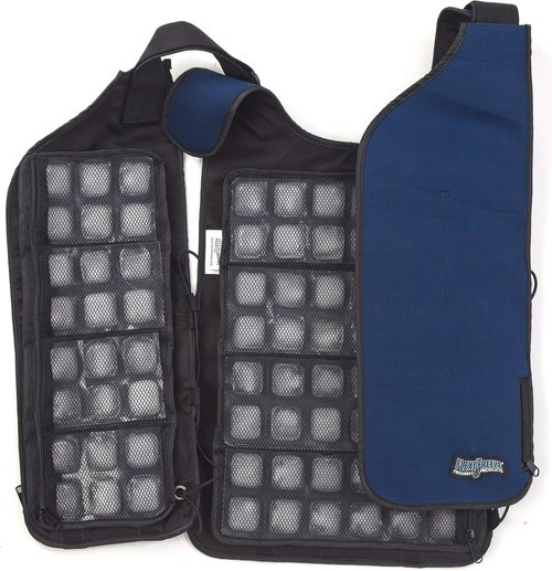 FlexiFreeze Ice Vest Cooling Kit - Cooling Vest with Additional Refill Panel and Travel Cooler