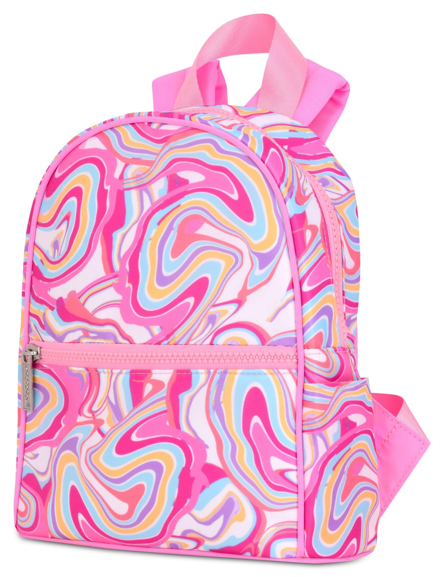 iscream Mini Classic Style 10" x 8" Backpack for Fun and Travel - Groovy Swirl