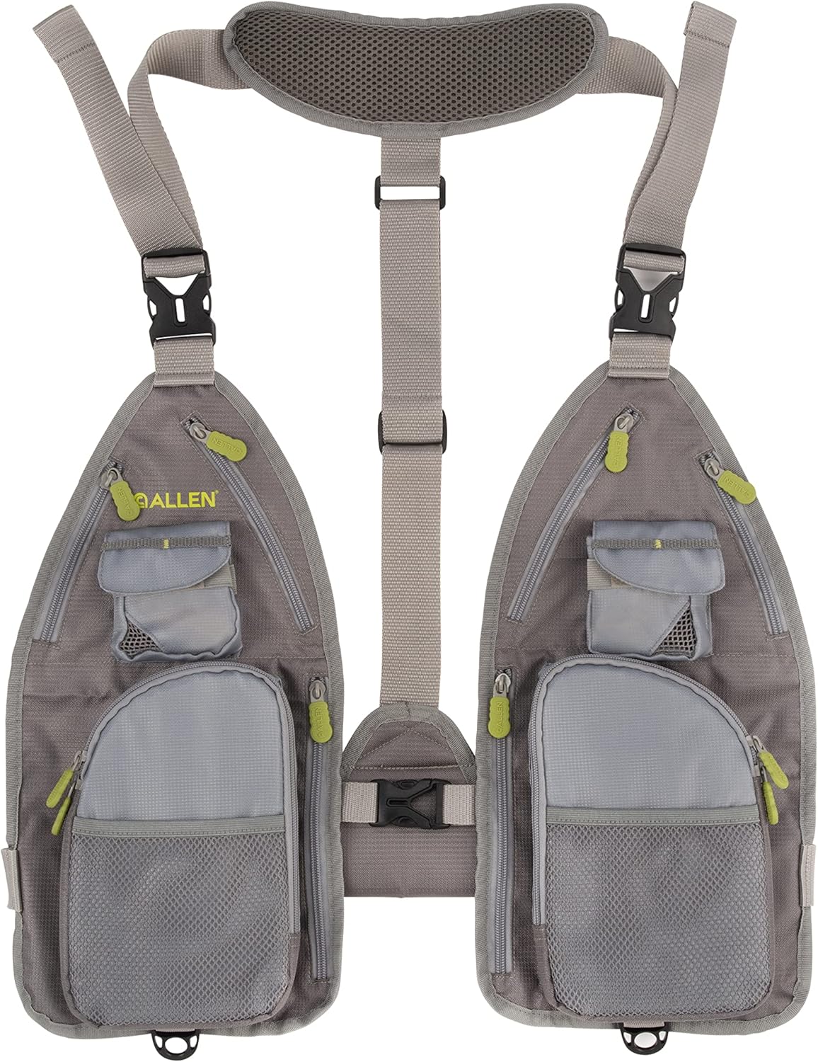 Allen Company Ultra-Light Gallatin Strap Pack Fishing Vest, Fits up to 4 Tackle/Fly Boxes, 14 Accessory Pockets