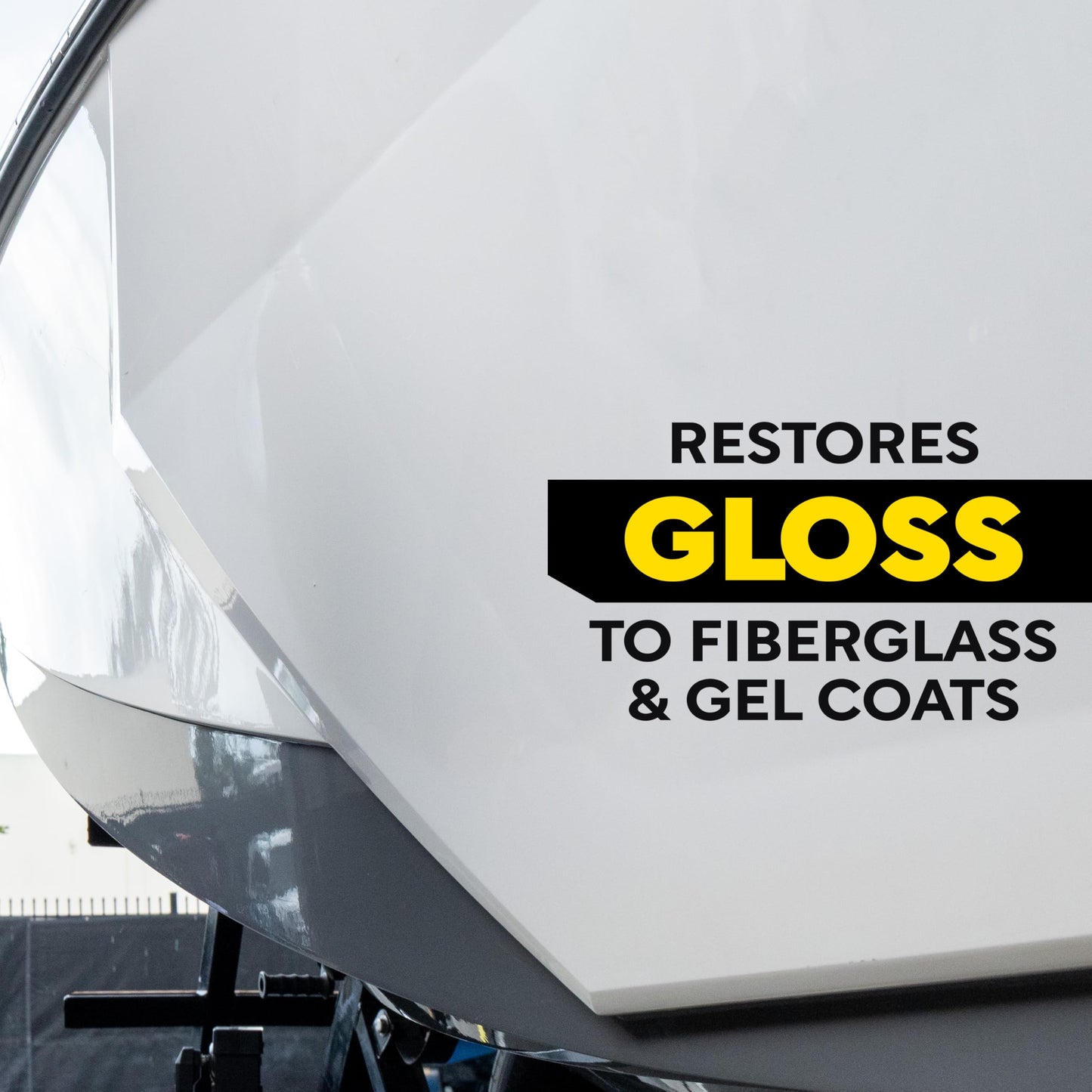 Meguiar’s Marine/RV One Step Boat Compound, Oxidation Remover, Boat Water Spot Remover, Also Removes Stains and Scratches, Restores Color and Shine to Fiberglass Gel Coat Finishes, 32 Oz