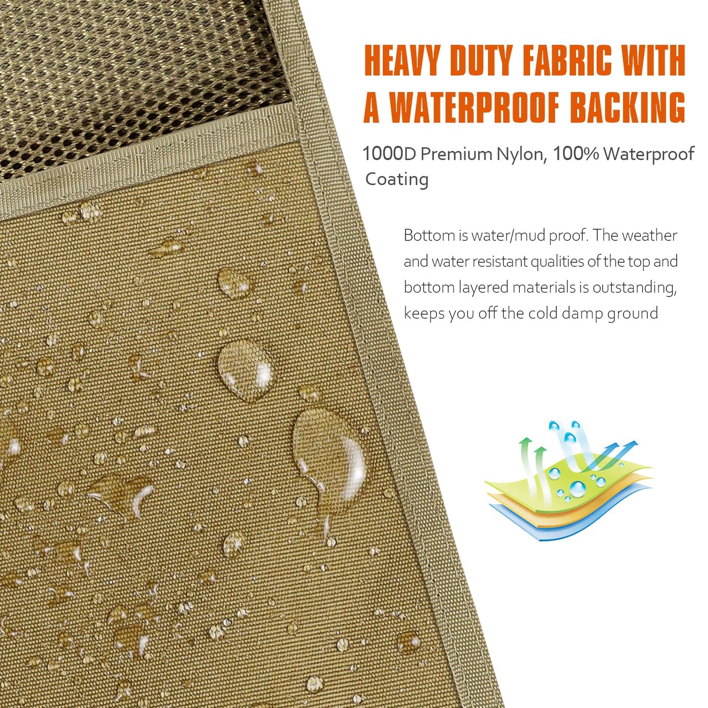 2win2buy Tactical Shooting Mat, Extra Large Hunting Shooting Mats Prone Padded Roll Up Portable Waterproof Hunting Mats Accessories Non-Slip Durable Shooting Rest for Shooters Range Rifle