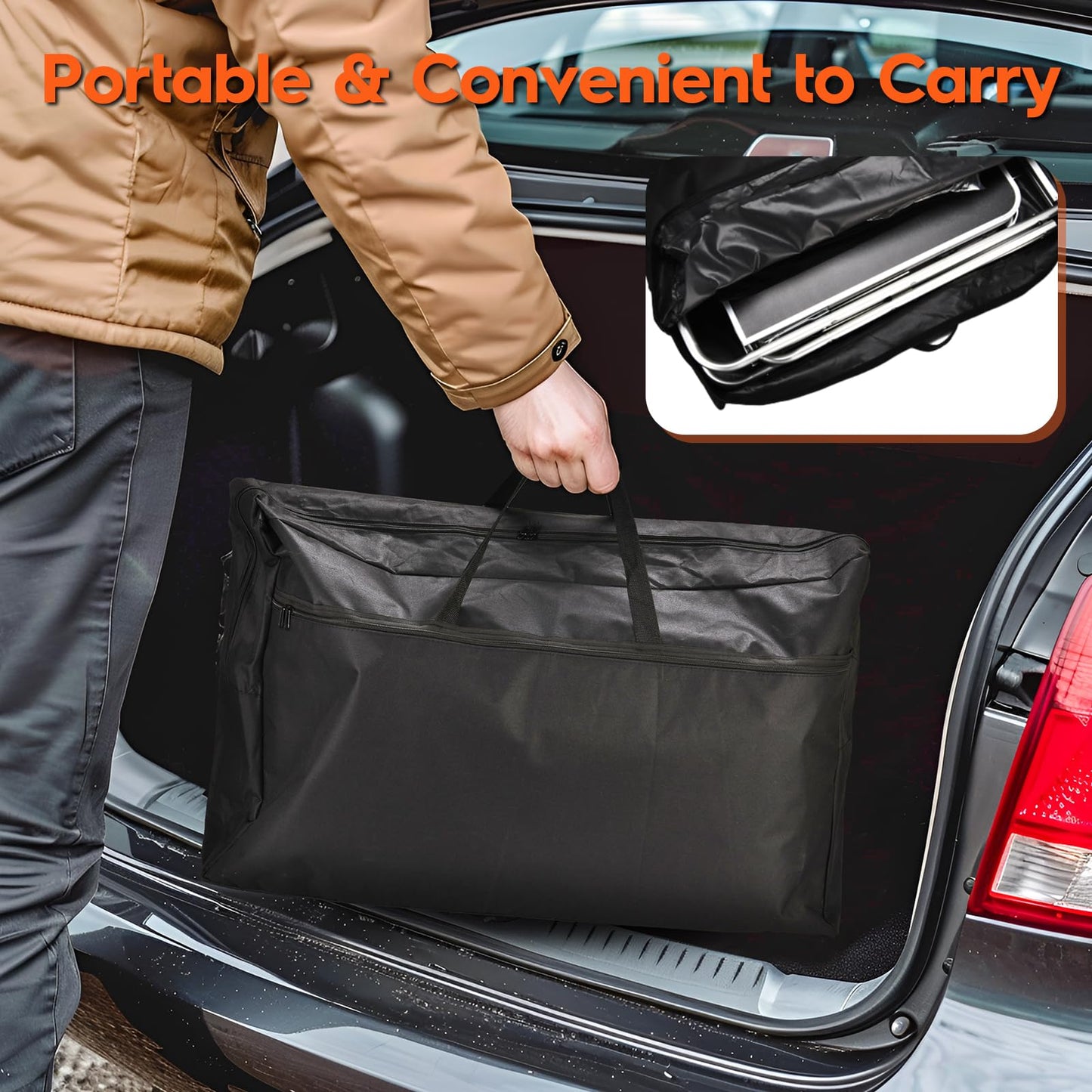 JOUYEK Cmaping KitchenTable, Aluminum Folding Camping Cook Station with Windshield, Upgrade Light Stand, Storage Bag, Quick Installation for Outdoor, Picnic, Cooking