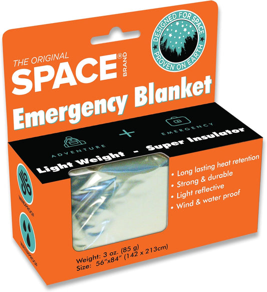 Outdoors The Original Space Brand Emergency Survival Blanket, Silver, 3oz. 56" X 84"