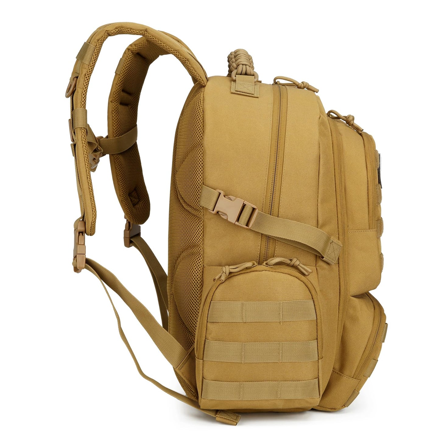 30L Military Tactical Backpack for Men 3 day Assault Pack Molle Backpack Tactical Hiking Rucksack (Khaki)