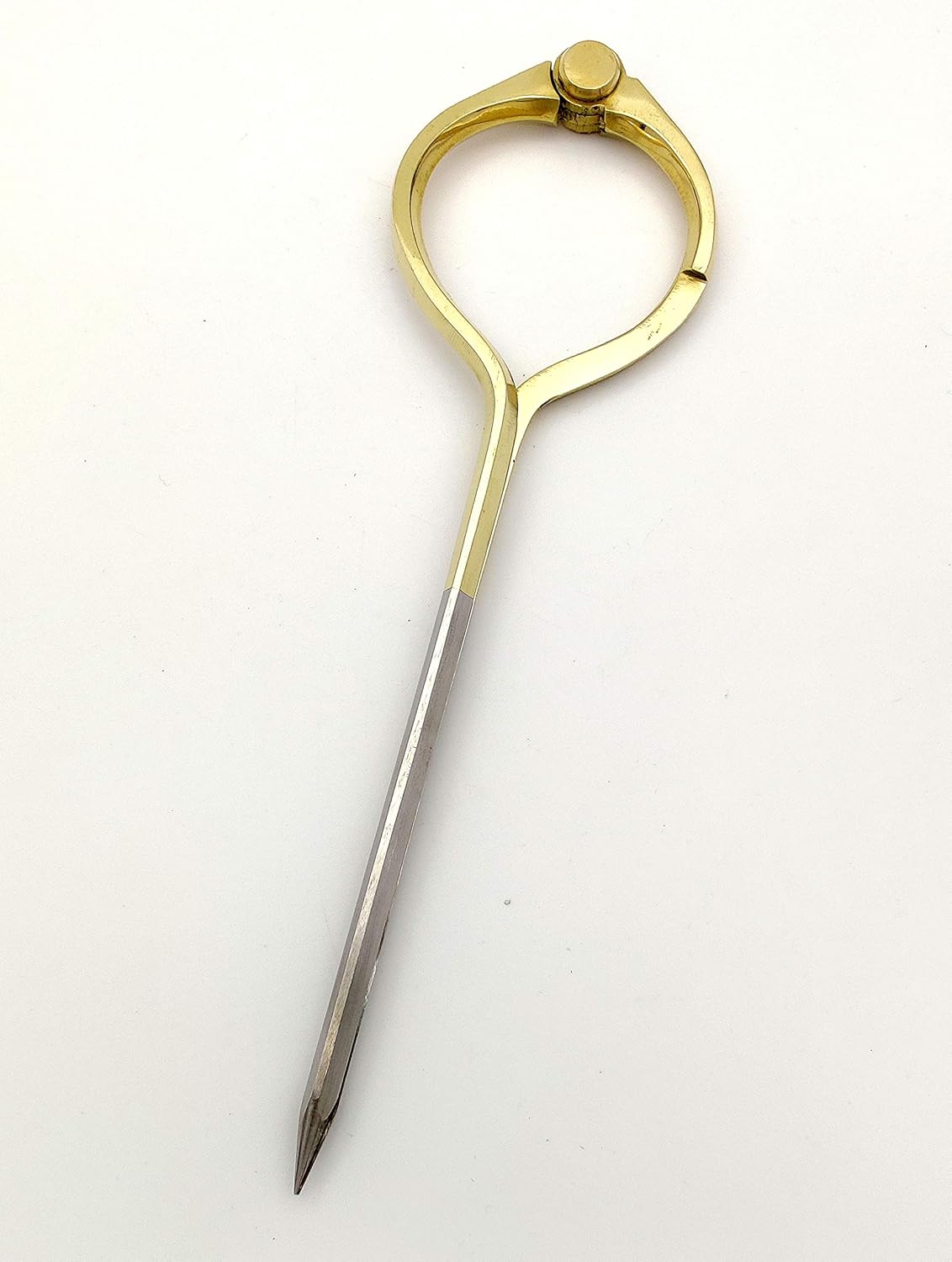 5MoonSun5's Vintage Navigation Straight Pattern Artist Divider Solid Brass Drawing Tool Professional 8” Long Divider Marine Navigation Compass with Handmade Leather case (8 inch Brass tip)