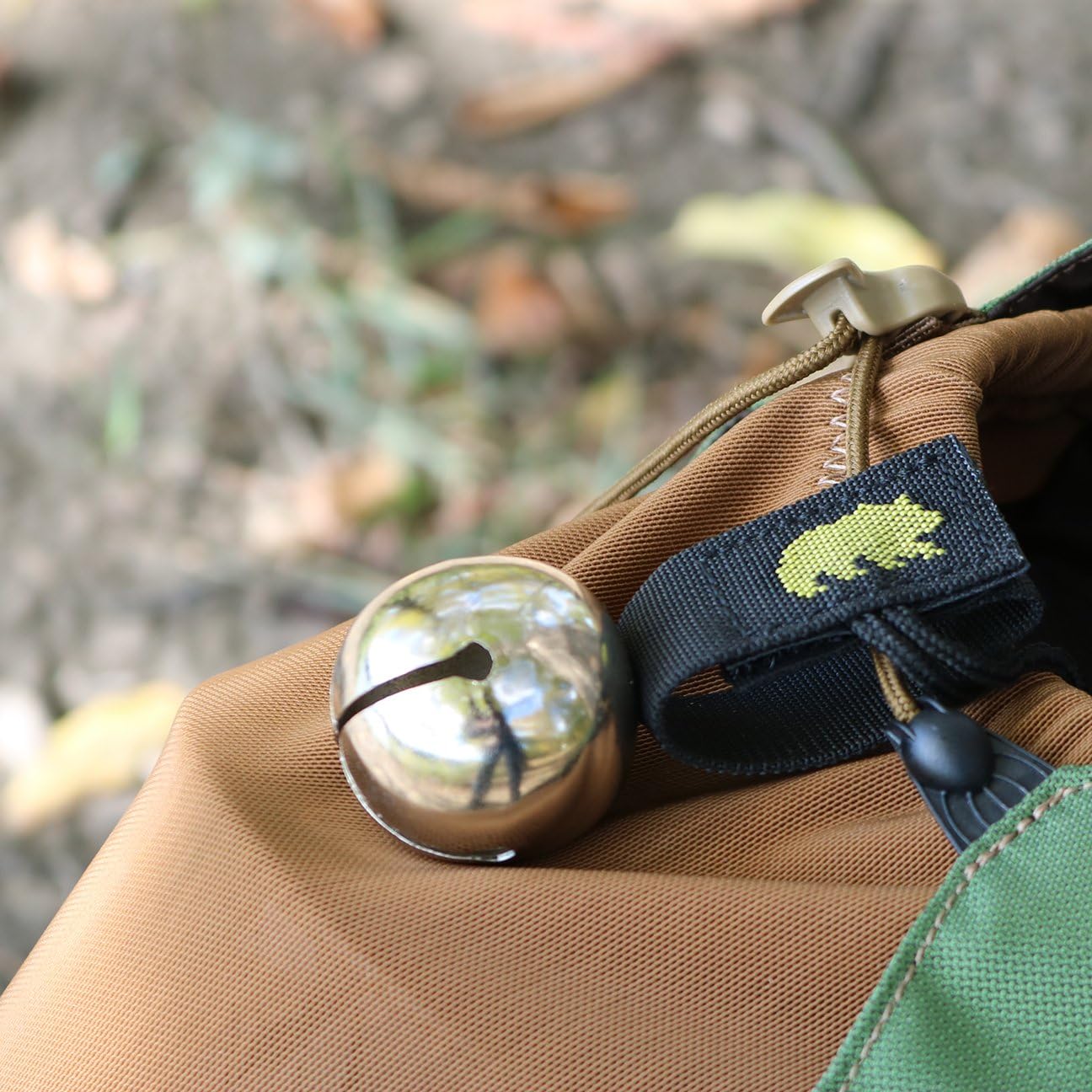 Coghlan's Magnetic Bear Bell with Silencer, Silver - Hiking Safety Gear for Wildlife Alert, Adjustable Strap, Easy Magnetic Silencer, Perfect for Camping, Backpacking, and Outdoor Adventures