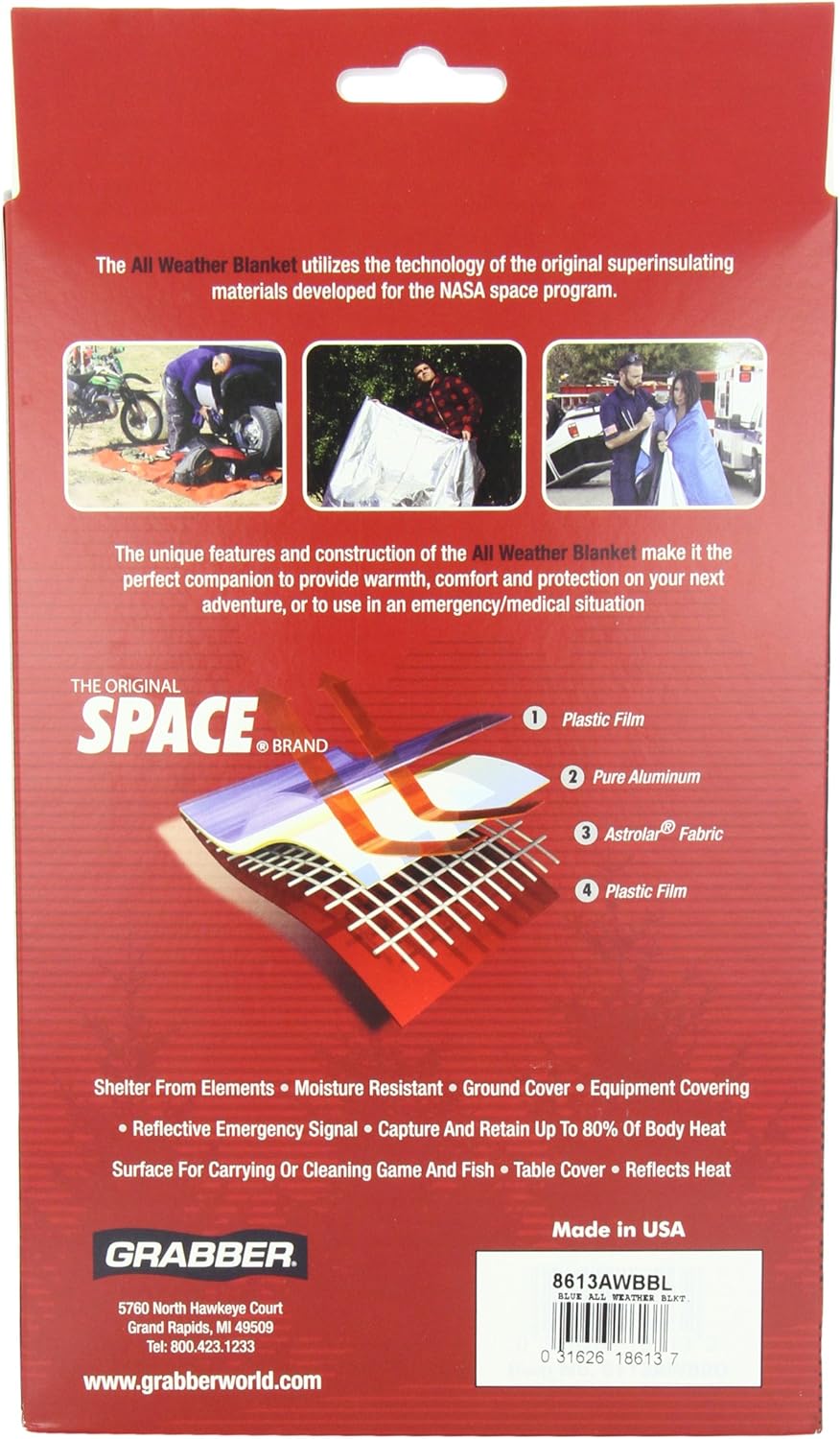Outdoors Original Space Brand All Weather Blanket
