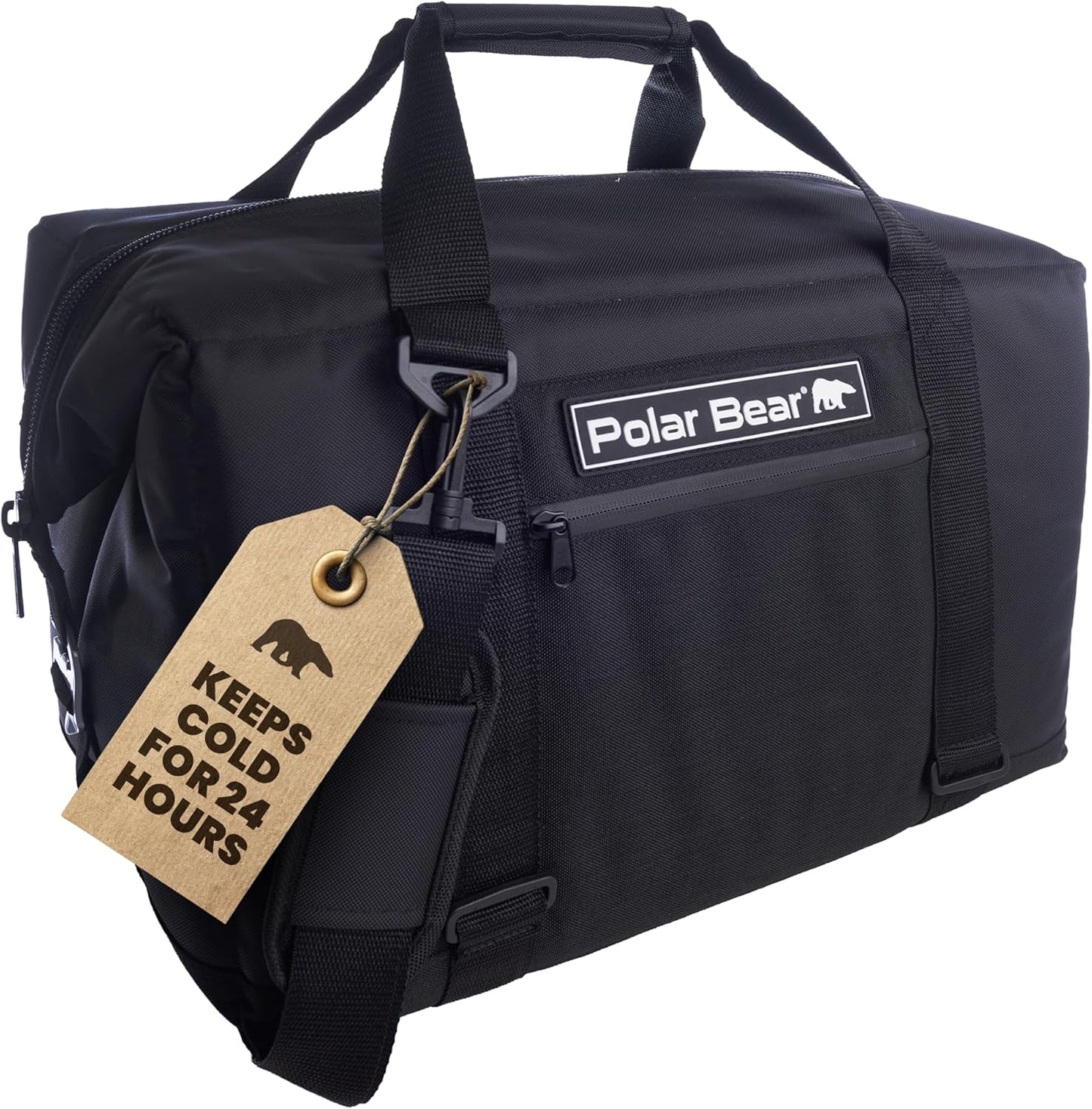 Polar Bear Coolers - Original Nylon Soft Cooler Bag - Insulated Leak Proof Beach Cooler Bag, Small Thermal Bags for Travel - Heavy Duty & Portable - Sweat Proof Picnic Carrier