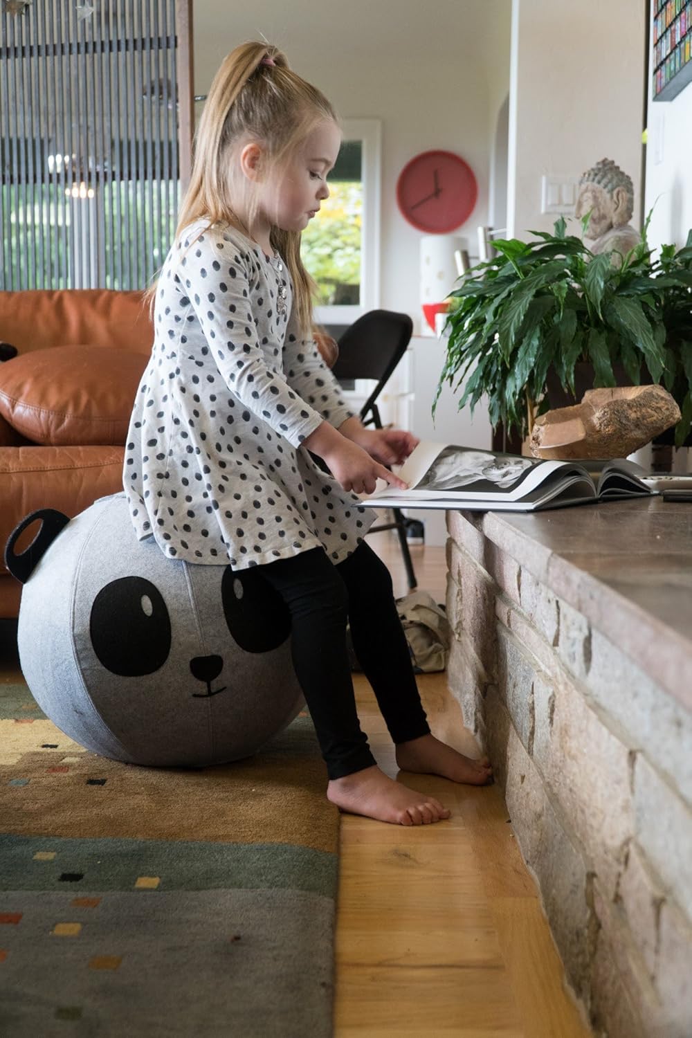 Vivora Niko - Sitting Ball Chair for Office and Home, Lightweight Self-Standing Ergonomic Posture Activating Exercise Ball Solution with Handle & Cover, Classroom & Yoga
