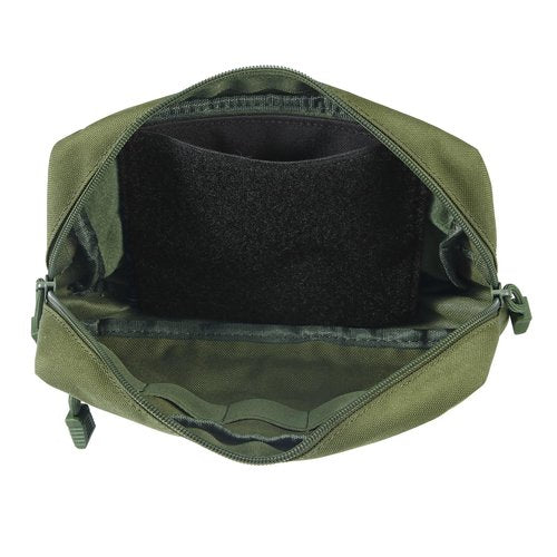 Tactical Molle D3CRM Chest Rig Admin Sleeve Expansion Pouch Concealed Storage Pocket for Vest Backpack Hook and Loop Black