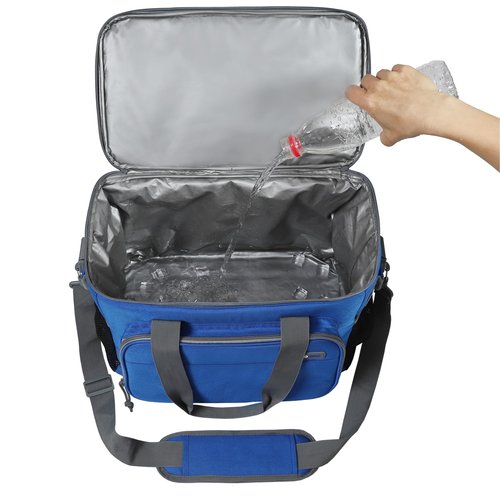 COOBUG Large Cooler Bag 40-Can Capacity - Portable Soft Cooler Bags Insulated for Travel, Leakproof Collapsible Coolers for Picnic, Beach, Camping & Road Trips, Food & Drinks Travel Cooler Bag - Blue