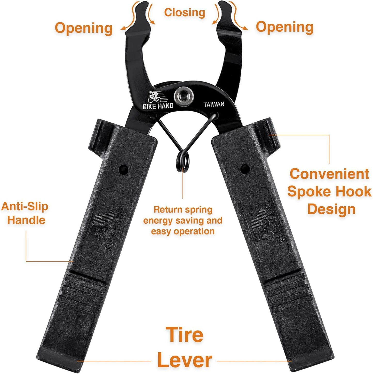 BIKEHAND Bike Bicycle Chain Master Link Pliers Tool - MTB Road Quick Link Remover Removal - Compatible with All Brands: for Shimano Sram KMC Chain