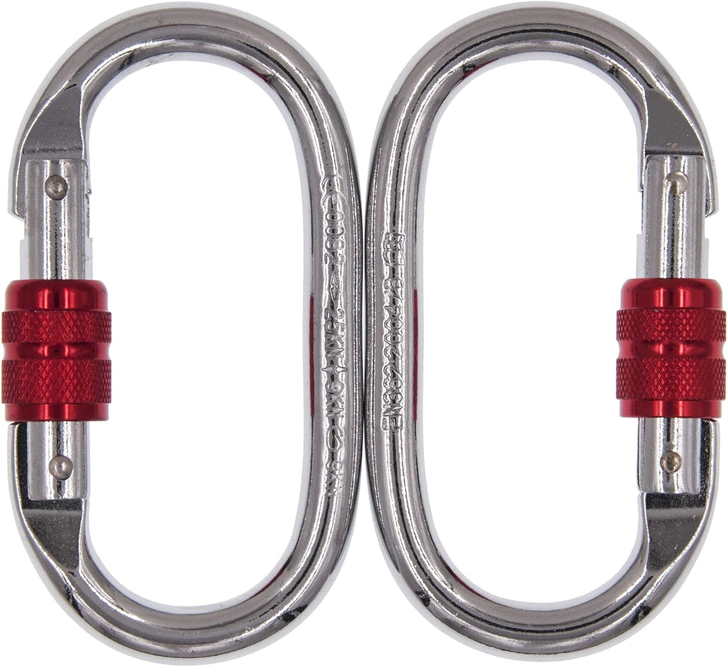Set of 2 Carabiners & 2 Daisy Chains - Accessories for Easy Installation & Extending The Length of Aerial Silks Fabric, Aerial Yoga Hammock, Antigravity Inversion Pilates, Sensory Swing